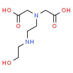 ChemSpider 2D Image | 2,2'-({2-[(2-Hydroxyethyl)amino]ethyl}imino)diacetic acid | C8H16N2O5