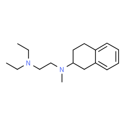 ChemSpider 2D Image | N,N-Diethyl-N'-methyl-N'-(1,2,3,4-tetrahydro-2-naphthalenyl)-1,2-ethanediamine | C17H28N2