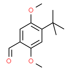 ChemSpider 2D Image | 2,5-Dimethoxy-4-(2-methyl-2-propanyl)benzaldehyde | C13H18O3