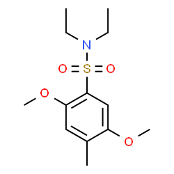 ChemSpider 2D Image | N,N-Diethyl-2,5-dimethoxy-4-methylbenzenesulfonamide | C13H21NO4S