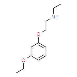 ChemSpider 2D Image | 2-(3-Ethoxyphenoxy)-N-ethylethanamine | C12H19NO2