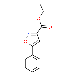 ChemSpider 2D Image | ethyl 5-phenylisoxazole-3-carboxylate | C12H11NO3