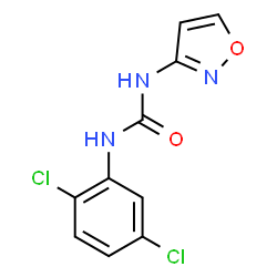 ChemSpider 2D Image | 1-(2,5-Dichlorophenyl)-3-(1,2-oxazol-3-yl)urea | C10H7Cl2N3O2