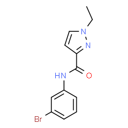 ChemSpider 2D Image | N-(3-Bromophenyl)-1-ethyl-1H-pyrazole-3-carboxamide | C12H12BrN3O