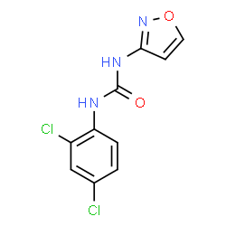 ChemSpider 2D Image | 1-(2,4-Dichlorophenyl)-3-(1,2-oxazol-3-yl)urea | C10H7Cl2N3O2