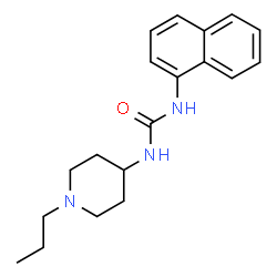 ChemSpider 2D Image | 1-(1-Naphthyl)-3-(1-propyl-4-piperidinyl)urea | C19H25N3O