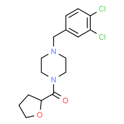 ChemSpider 2D Image | [4-(3,4-Dichlorobenzyl)-1-piperazinyl](tetrahydro-2-furanyl)methanone | C16H20Cl2N2O2