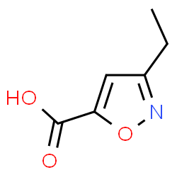 ChemSpider 2D Image | 3-ethylisoxazole-5-carboxylic acid | C6H7NO3