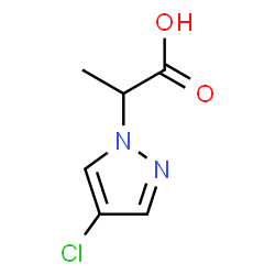 ChemSpider 2D Image | 2-(4-Chloropyrazol-1-yl)propanoic acid | C6H7ClN2O2