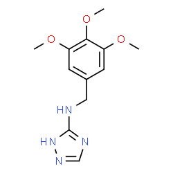 ChemSpider 2D Image | N-(3,4,5-Trimethoxybenzyl)-1H-1,2,4-triazol-5-amine | C12H16N4O3