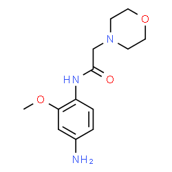 ChemSpider 2D Image | N-(4-amino-2-methoxyphenyl)-2-morpholin-4-ylacetamide | C13H19N3O3