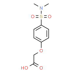 ChemSpider 2D Image | 4-(dimethylsulfamoyl)phenoxyacetic acid | C10H13NO5S
