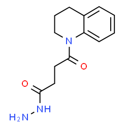 ChemSpider 2D Image | 4-(3,4-Dihydro-1(2H)-quinolinyl)-4-oxobutanehydrazide | C13H17N3O2