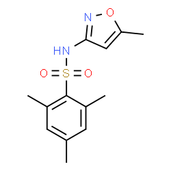 ChemSpider 2D Image | 2,4,6-Trimethyl-N-(5-methyl-1,2-oxazol-3-yl)benzenesulfonamide | C13H16N2O3S
