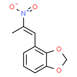 ChemSpider 2D Image | 4-[(1E)-2-Nitro-1-propen-1-yl]-1,3-benzodioxole | C10H9NO4