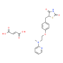 ChemSpider 2D Image | ROSIGLITAZONE FUMARATE | C22H23N3O7S