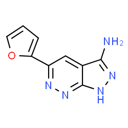 ChemSpider 2D Image | 5-(2-Furyl)-1H-pyrazolo[3,4-c]pyridazin-3-amine | C9H7N5O