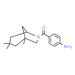 ChemSpider 2D Image | (4-Aminophenyl)(1,3,3-trimethyl-6-azabicyclo[3.2.1]oct-6-yl)methanone | C17H24N2O