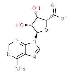 ChemSpider 2D Image | 9-(alpha-L-Lyxofuranosyluronosyl)-9H-purin-6-amine | C10H10N5O5