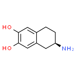 ChemSpider 2D Image | (R)-2-amino-6,7-dihydroxytetralin | C10H13NO2