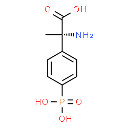 ChemSpider 2D Image | (2S)-2-Amino-2-(4-phosphonophenyl)propanoic acid | C9H12NO5P