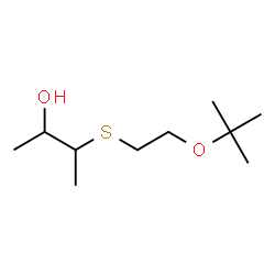 ChemSpider 2D Image | 3-({2-[(2-Methyl-2-propanyl)oxy]ethyl}sulfanyl)-2-butanol | C10H22O2S