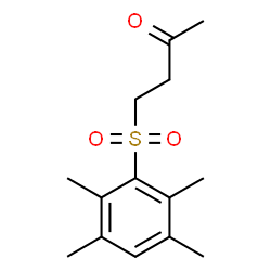 ChemSpider 2D Image | 4-[(2,3,5,6-Tetramethylphenyl)sulfonyl]-2-butanone | C14H20O3S