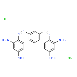 ChemSpider 2D Image | 4,4'-[1,3-Phenylenedi(Z)-2,1-diazenediyl]di(1,3-benzenediamine) dihydrochloride | C18H20Cl2N8