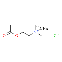 ChemSpider 2D Image | 2-Acetoxy-N,N-dimethyl-N-(~14~C)methylethanaminium chloride | C614CH16ClNO2