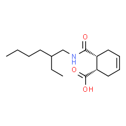 ChemSpider 2D Image | (1S,6R)-6-[(2-Ethylhexyl)carbamoyl]-3-cyclohexene-1-carboxylic acid | C16H27NO3