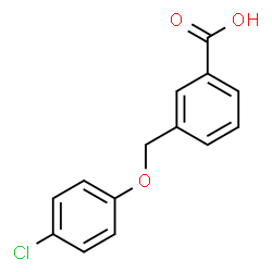 ChemSpider 2D Image | 3-(4-Chlorophenoxymethyl)benzoic acid | C14H11ClO3