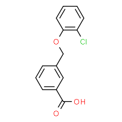 ChemSpider 2D Image | 3-(2-Chlorophenoxymethyl)benzoic acid | C14H11ClO3