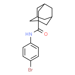 ChemSpider 2D Image | N-(4-Bromophenyl)-1-adamantanecarboxamide | C17H20BrNO