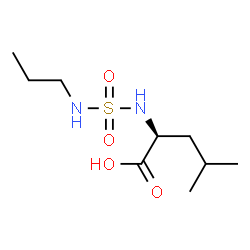 ChemSpider 2D Image | N-(Propylsulfamoyl)-L-leucine | C9H20N2O4S