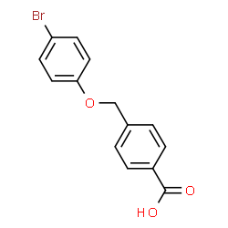 ChemSpider 2D Image | 4-[(4-Bromophenoxy)methyl]benzoic acid | C14H11BrO3