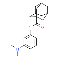 ChemSpider 2D Image | N-[3-(Dimethylamino)phenyl]-1-adamantanecarboxamide | C19H26N2O