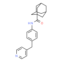 ChemSpider 2D Image | N-[4-(4-Pyridinylmethyl)phenyl]-1-adamantanecarboxamide | C23H26N2O