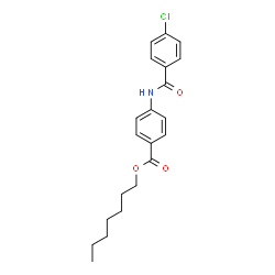 ChemSpider 2D Image | Heptyl 4-[(4-chlorobenzoyl)amino]benzoate | C21H24ClNO3