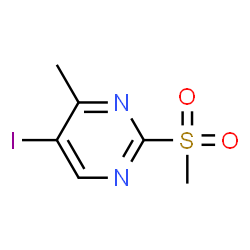 ChemSpider 2D Image | 5-Iodo-4-methyl-2-(methylsulfonyl)pyrimidine | C6H7IN2O2S