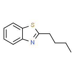 ChemSpider 2D Image | 2-Butylbenzothiazole | C11H13NS