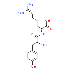 ChemSpider 2D Image | Tyrosyl-N~5~-(diaminomethylene)-L-ornithine | C15H23N5O4