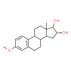 ChemSpider 2D Image | (16alpha)-3-Methoxyestra-1,3,5(10)-triene-16,17-diol | C19H26O3