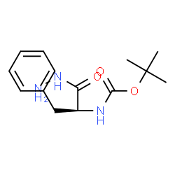 ChemSpider 2D Image | (S)-tert-Butyl (1-hydrazinyl-1-oxo-3-phenylpropan-2-yl)carbamate | C14H21N3O3