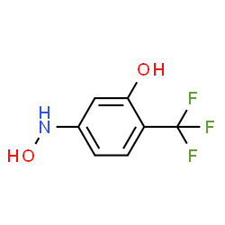 ChemSpider 2D Image | 5-(Hydroxyamino)-2-(trifluoromethyl)phenol | C7H6F3NO2
