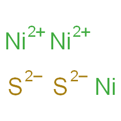 ChemSpider 2D Image | Nickel(2+) sulfide nickel (2:2:1) | Ni3S2