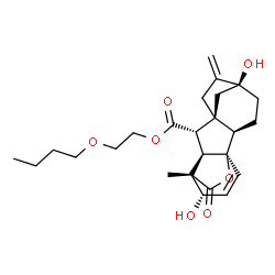 ChemSpider 2D Image | 2-BUTOXYETHYL GIBBERELLATE | C25H34O7
