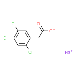 ChemSpider 2D Image | SODIUM 2,4,5-TRICHLOROPHENYLACETATE | C8H4Cl3NaO2