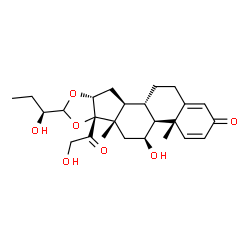 ChemSpider 2D Image | (S)-23-hydroxybudesonide | C25H34O7