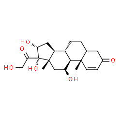 ChemSpider 2D Image | 4,5-dihydro-16?-hydroxyprednisolone | C21H30O6