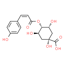 ChemSpider 2D Image | (Z)-4-p-coumaroylquinic acid | C16H18O8